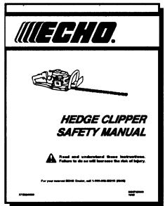 ECHO HC-2400 TYPE 1E - IMPORTANT ENGINE INFORMATION - 4