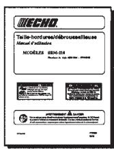 ECHO SRM-210 - Le MANUEL de sécurité - 1