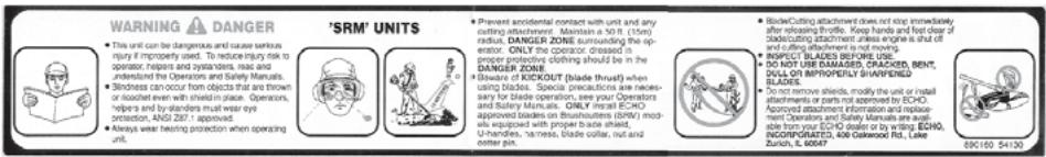 ECHO SRM-210 - Description - 4