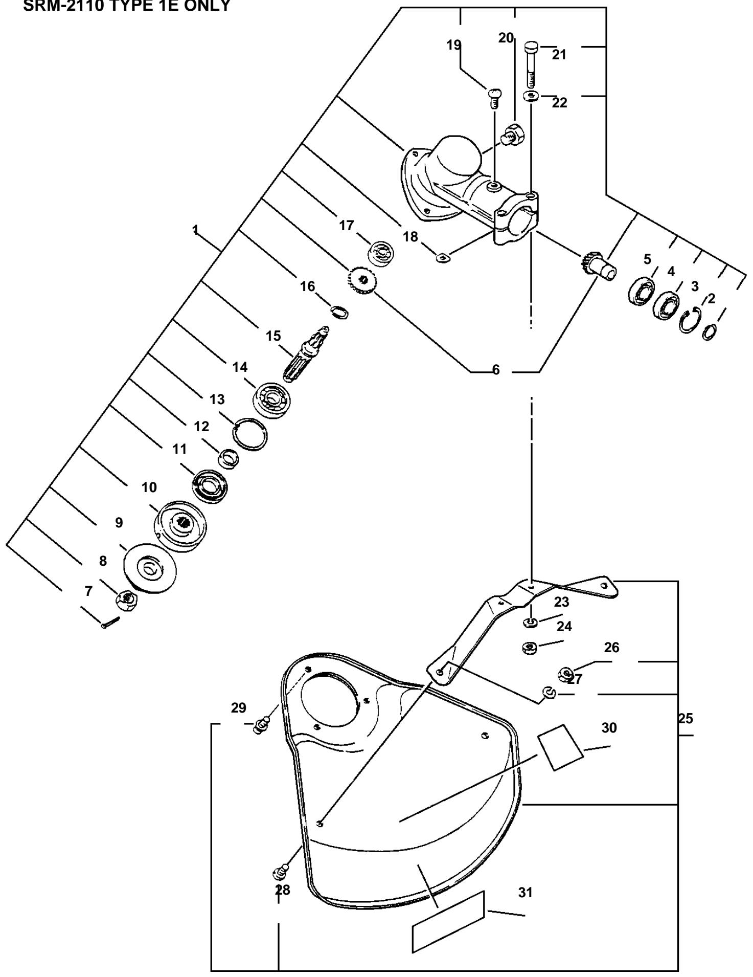 ECHO SRM-2100 TYPE 1E - TYPE 1E - 15