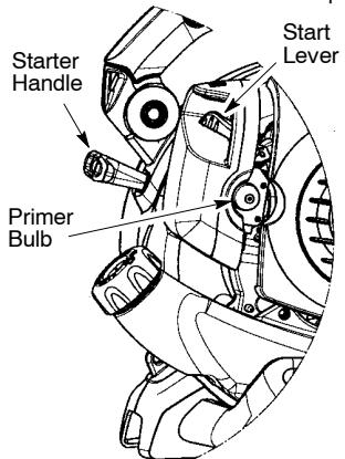 POULAN BVM210VS - STARTING A COLD ENGINE (or warm engine after running out of fuel) - 2