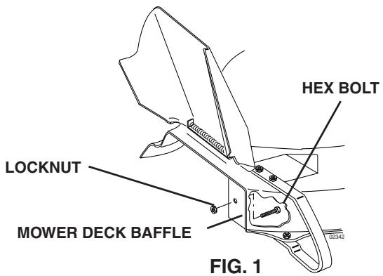 POULAN C38D - MOWER DECK BAFFLE (See Fig. 1) Use Hardware - - GROUP "A" - 1