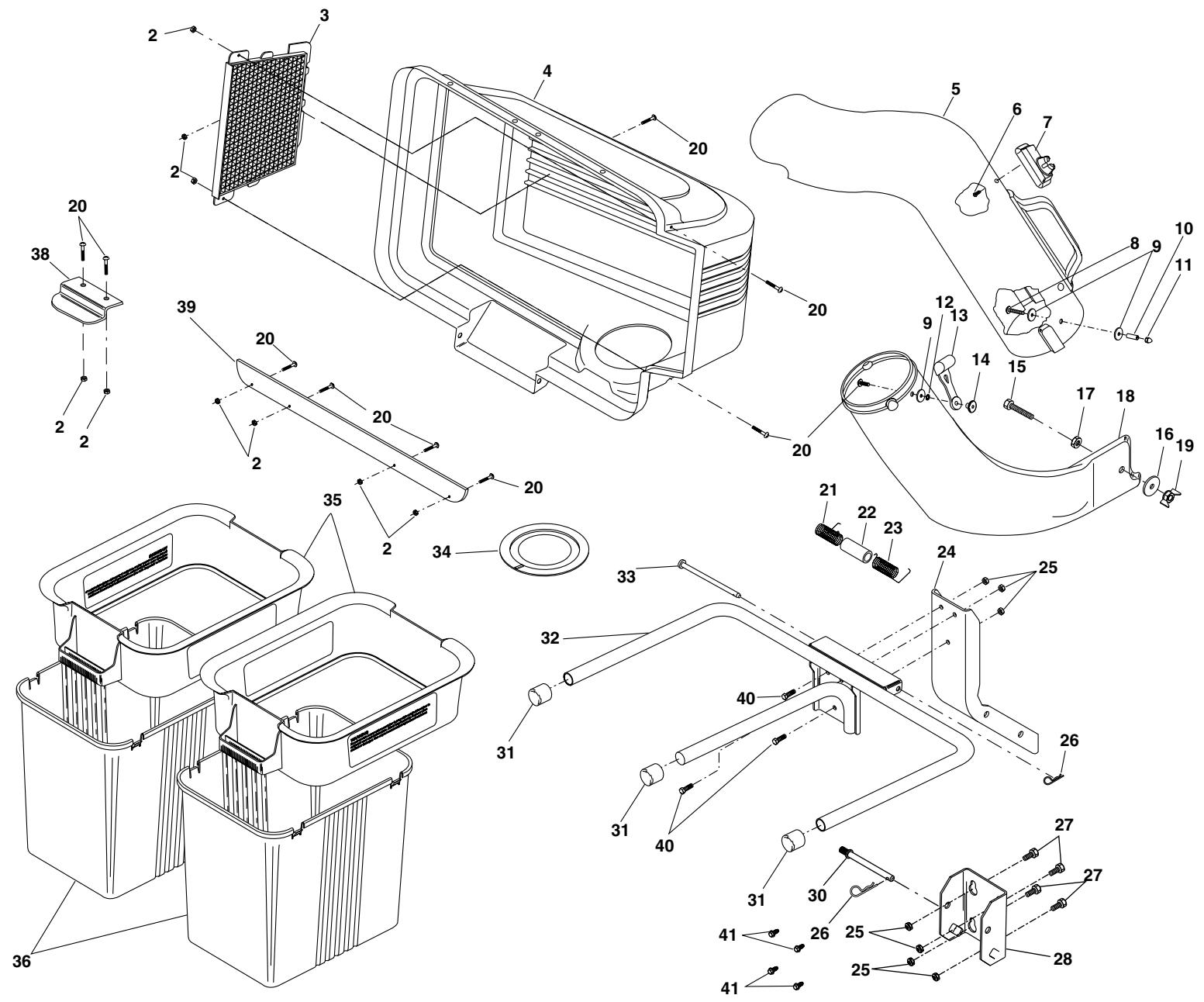 POULAN C38D - REPAIR PARTS/PIÉCES DE RECHANGE - 1