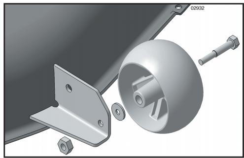 POULAN PBGT26H54 - ASSEMBLE FRONT WHEEL TO MOWER (See Fig. 3) - 1