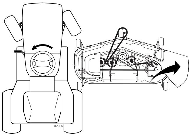 POULAN PBGT26H54 - INSTALL MOWER AND DRIVE BELT (See Figs. 4-10) - 2