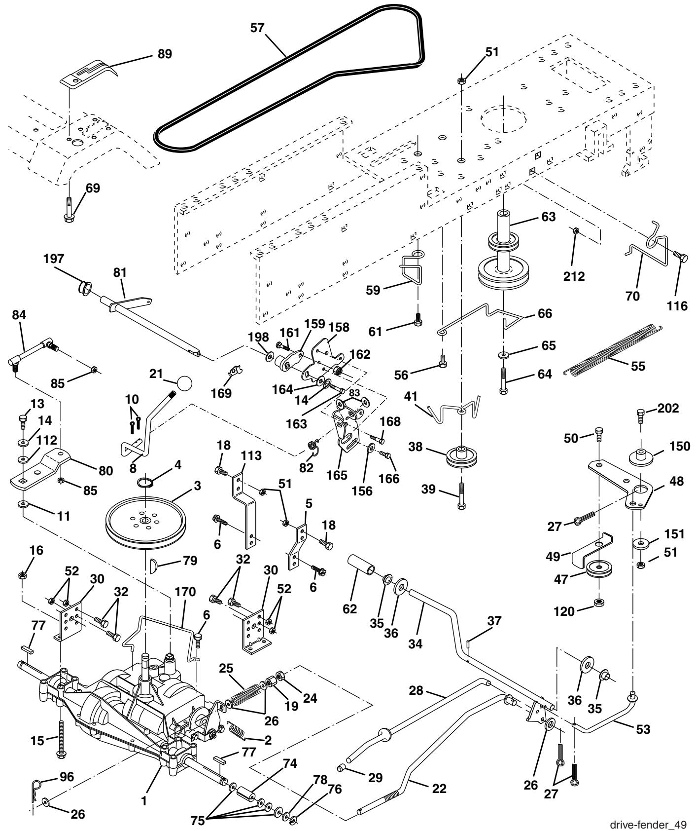 POULAN PDB1842STA - DRIVE - 1