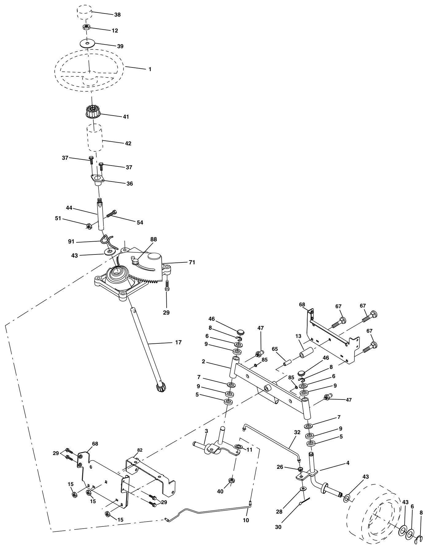 POULAN PO16542B - REPAIR PARTS - 1