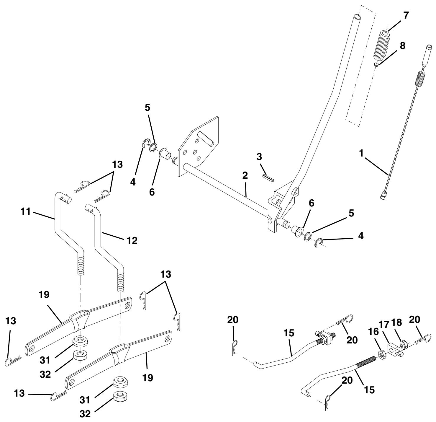 POULAN PO16542B - REPAIR PARTS - 1