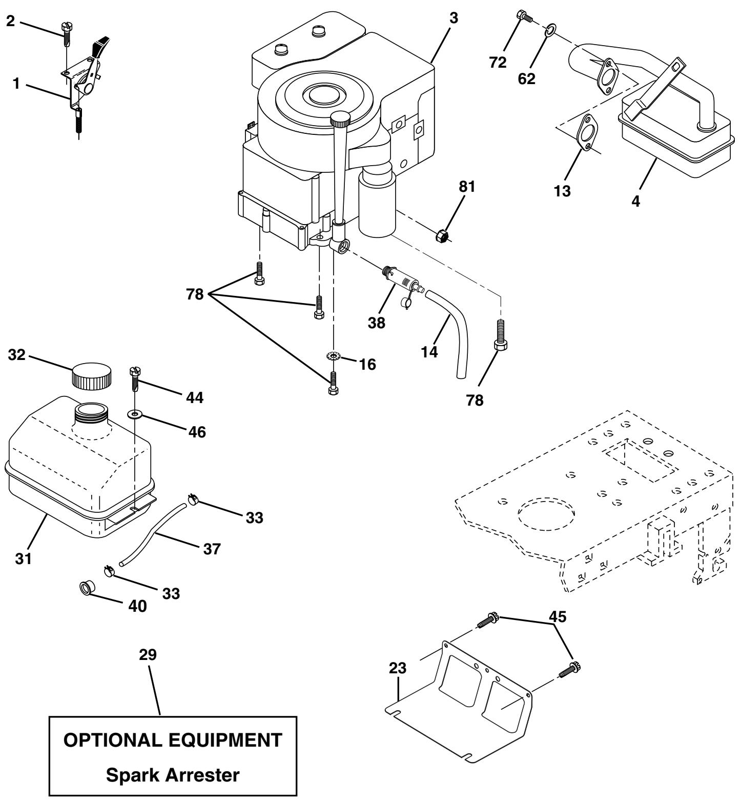 POULAN PO16542B - REPAIR PARTS - 1
