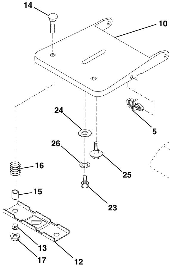 POULAN PO16542B - TRACTOR - - MODEL NUMBER PO16542B, PRODUCT NO. 954 56 78-02 SEAT ASSEMBLY - 2