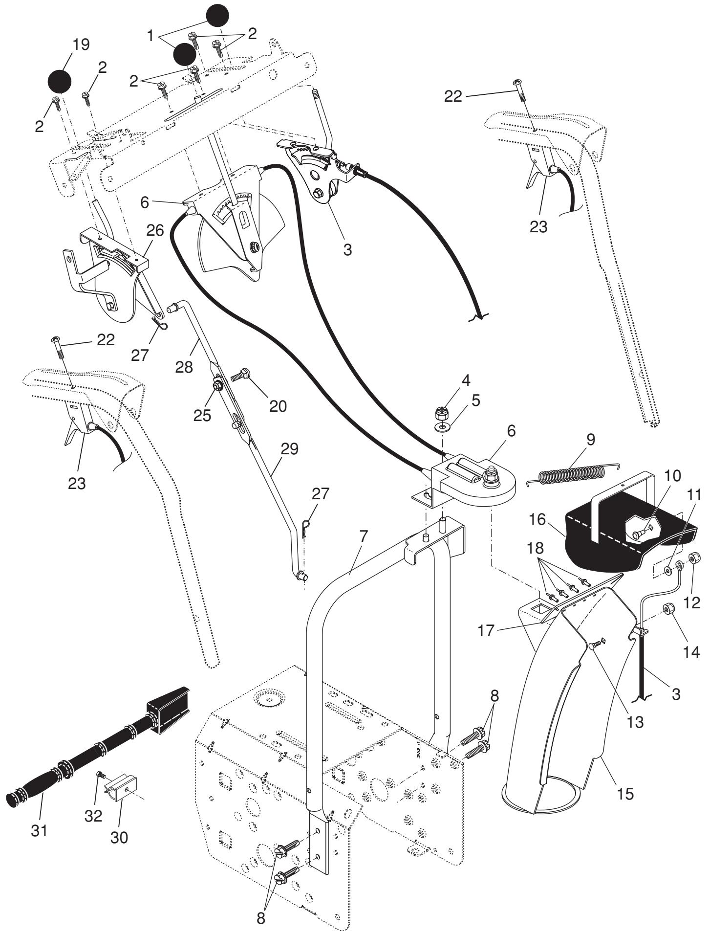 POULAN PRO 961980018 - AUGER HOUSING / IMPELLER ASSEMBLY - 2