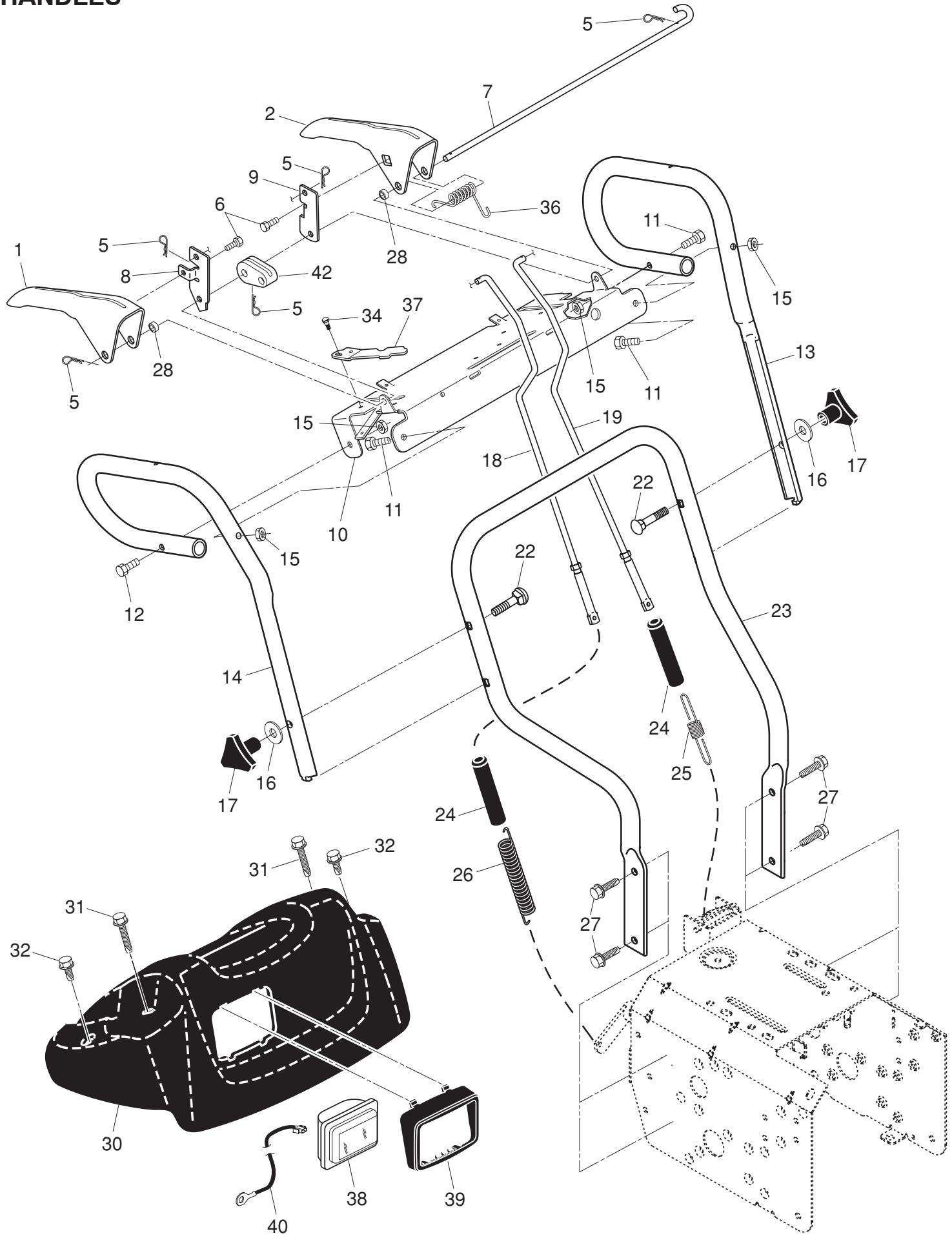 POULAN PRO 961980018 - AUGER HOUSING / IMPELLER ASSEMBLY - 3