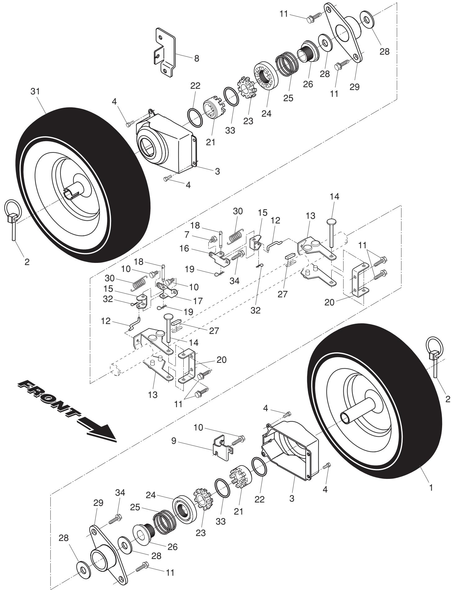 POULAN PRO 961980018 - SNOW THROWER - MODEL 961980018 (96198001801) - 1