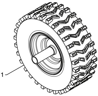 POULAN PRO PP208E24 - REPAIR PARTS SNOW THROWER--MODEL NUMBER PP208E24 (96198002600) WHEELS - 2