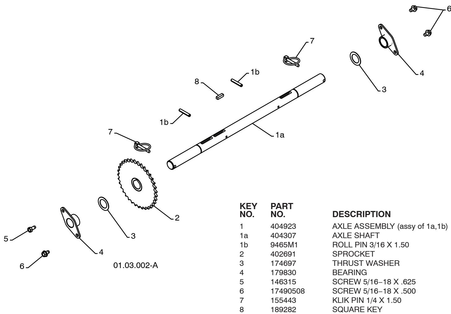 POULAN PRO PR1330ES - REPAIR PARTS SNOW THROWER -- MODEL NUMBER PR1330ES (96192003201) DRIVE - 1