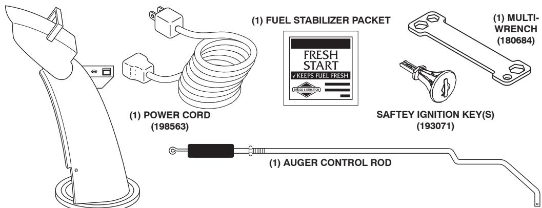 POULAN PRO XT XT824ES - PARTS PACKED SEPARATELY IN CARTON - 1