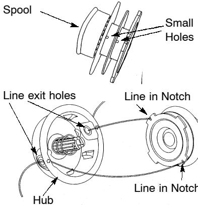 POULAN 131 - REPLACING THE LINE - 1