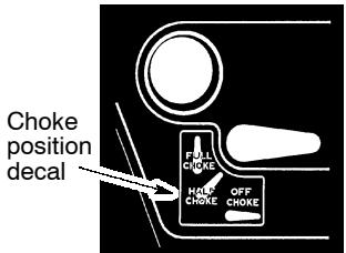 POULAN 131 - STARTING A COLD ENGINE (or a warm engine after running out of fuel) - 5