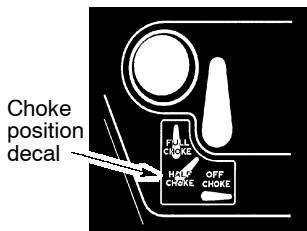 POULAN 131 - STARTING A COLD ENGINE (or a warm engine after running out of fuel) - 3