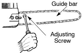 POULAN 262 - Adjusting the tension: - 1
