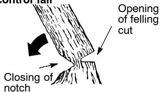 POULAN 380 - Hinge holds tree on stump and helps control fall - 1