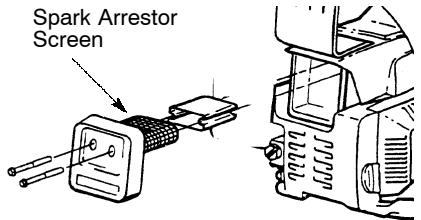 POULAN 380 - INSPECT MUFFLER AND SPARK ARRESTING SCREEN - 1