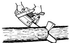 POULAN 380 - TYPES OF CUTTING USED FOR BUCKING - 1