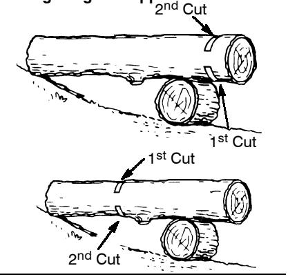 POULAN 380 - BUCKING USING A LOG OR SUPPORT STAND - 1