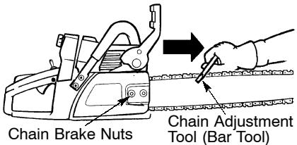POULAN 380 - Checking the tension: - 1