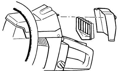 POULAN 380 - Cleaning the air filter: - 1