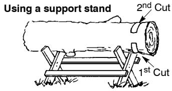 POULAN 1420 - BUCKING USING A LOG OR SUPPORT STAND - 3