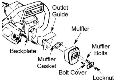 POULAN 2055 - CLEANING THE SPARK ARRESTING SCREEN - 1