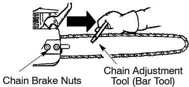 POULAN 2150 - Checking the tension: - 1