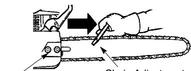 POULAN 2450 - Checking the tension: - 1