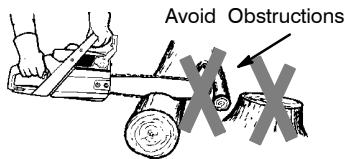 POULAN 2450 - Avoid Pull-In: - 2