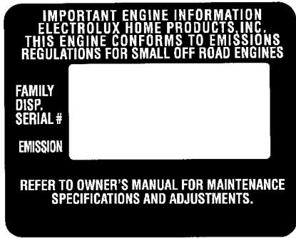 POULAN 2450 - U.S. EPA / ENVIRONMENT CANADA EMISSION CONTROL WARRANTY STATEMENT - 1