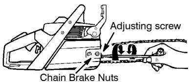 POULAN 2750 - Adjusting the tension: - 1