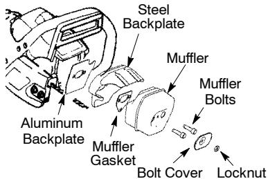 POULAN 2750 - CLEANING THE SPARK ARRESTING SCREEN - 1