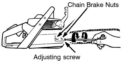 POULAN 2900 - Adjusting the tension: - 1
