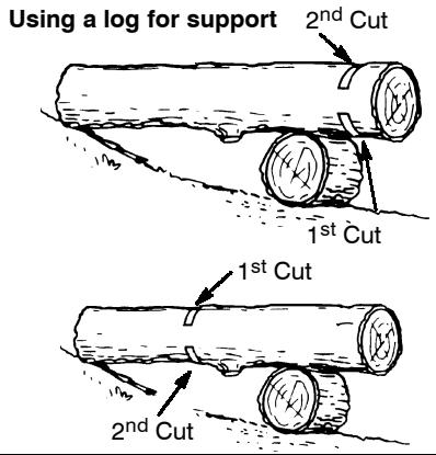 POULAN 2900 - BUCKING USING A LOG OR SUPPORT STAND - 1