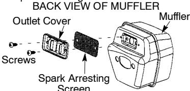 POULAN 2990 - CLEANING THE SPARK ARRESTING SCREEN - 2