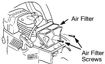 POULAN 2990 - Cleaning the air filter: - 1