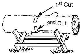 POULAN 2990 - BUCKING USING A LOG OR SUPPORT STAND - 4