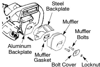 POULAN 3050 - CLEANING THE SPARK ARRESTING SCREEN - 1