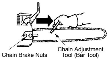 POULAN 3050 - Checking the tension: - 1