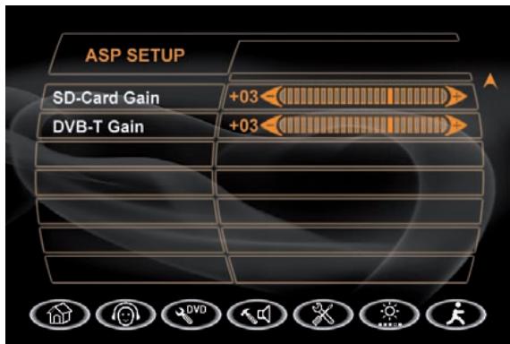 ZENEC ZE-MC192 - Accessing the ASP SETUP menu - 3