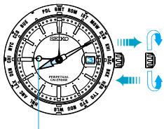 SEIKO 4F56 - To use the 24-hour hand as a dual time hand (same procedure): - 4