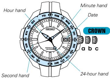SEIKO 4F56 - (Model with 24-hour hand) - 1