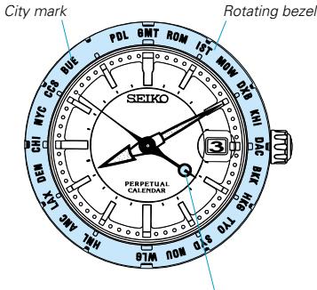 SEIKO 4F56 - (only for models with the 24-hour hand and rotating bezel for world time display) - 1