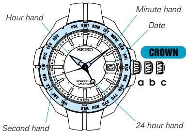 SEIKO 8F56 - (Model with 24-hour hand) - 1